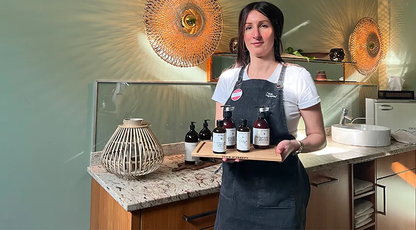 Sie können in unserem SPA diverse Team Dr. Joseph Produkte ausprobieren.