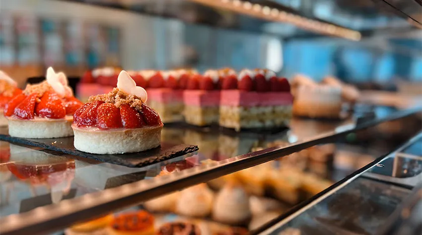 Ob Kuchen oder Törtchen, in unserer Patisserie gibt es viele Leckereien.