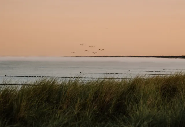 Im Herbst kannst du an der Ostsee beeindruckende Sonnenauf- und -untergänge beobachten.