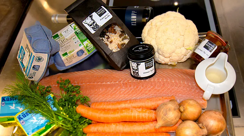 Frisch und vielfältig: Das sind die Zutaten für Rogers köstliche Lachs-Tarte.