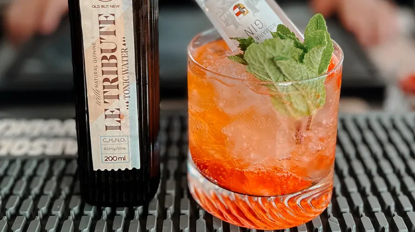 Besucht uns im WEITBLICK Restaurant und genießt einen Erdbeeren-Gin-Tonic.